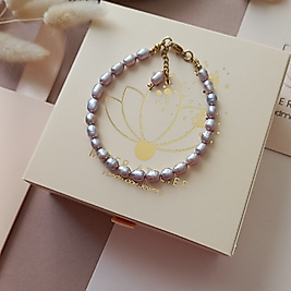 ' VİOLET BRACELET ' İnci Bileklik 