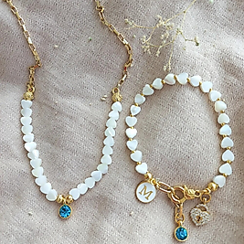Gerçek Sedef taşlı set