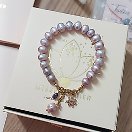 ' ADEN VIOLET İNCİ BİLEKLİK '