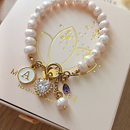 SOFTLY PINK~2 ÇELİK KLİPSLİ BİLEKLİK 