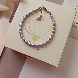 ' VİOLET BRACELET ' İnci Bileklik 