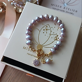 'ADEN PLUS VIOLET' İNCİ BİLEKLİK 